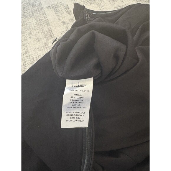 Lulus Deeply Sophisticated Black Strapless Wide-Leg Jumpsuit Size Small NWT sexy - Picture 9 of 9